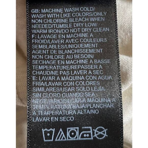 THE NORTH FACE Women's Marina Luxe Crew Neck T Shirt Cream Gray Small Minimalist - Picture 7 of 11